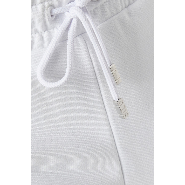 GCDS - Bling Logo Sweatpants in Jersey White