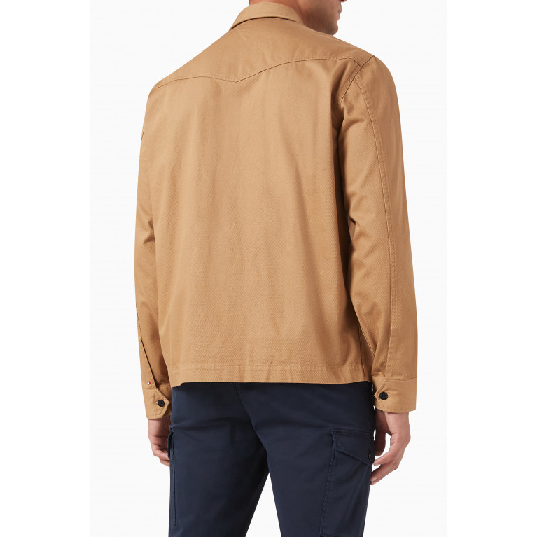 Tommy Hilfiger - Zip-up Shirt Jacket in Cotton-twill