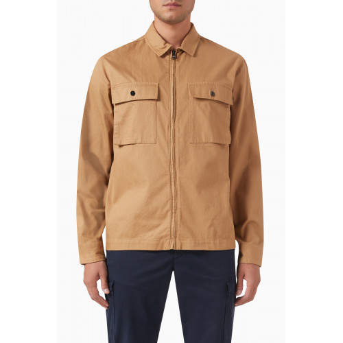 Tommy Hilfiger - Zip-up Shirt Jacket in Cotton-twill