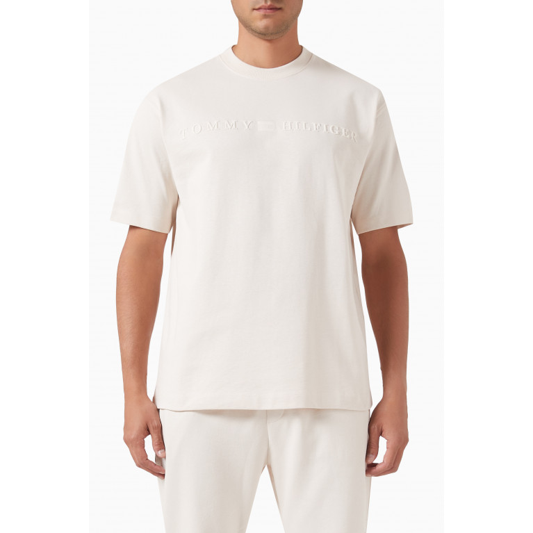 Tommy Hilfiger - Archive Logo T-shirt in Cotton Neutral