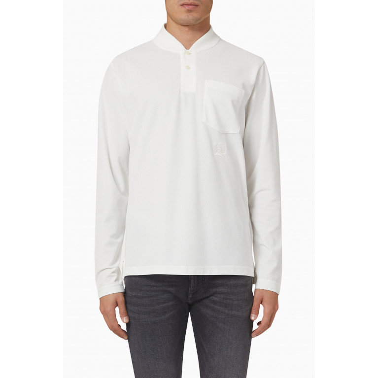 Tommy Hilfiger - Baseball Polo in Cotton Blend Pique