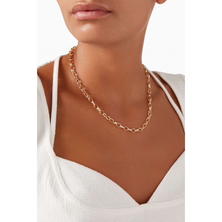 Awe Inspired - Oval Cable Chain Necklace in 14kt Gold Vermeil
