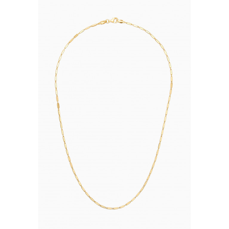 Awe Inspired - Bar Chain Necklace in 14kt Gold Vermeil