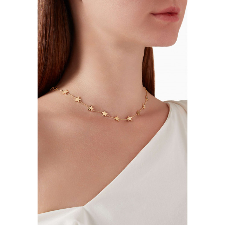 Awe Inspired - Starry Night Necklace in 14kt Gold Vermeil