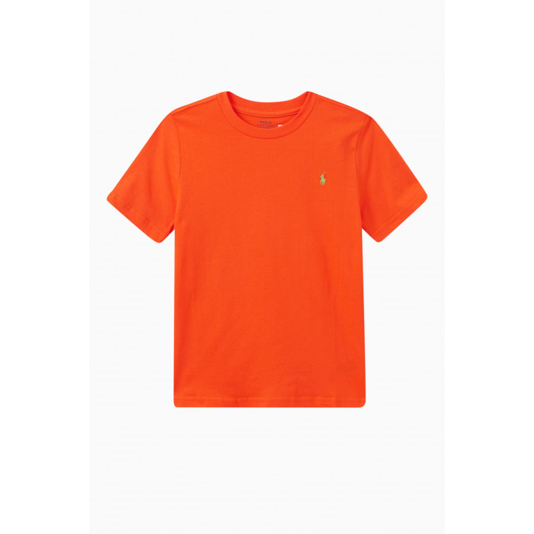 Polo Ralph Lauren - Logo Embroidery T-shirt in Cotton
