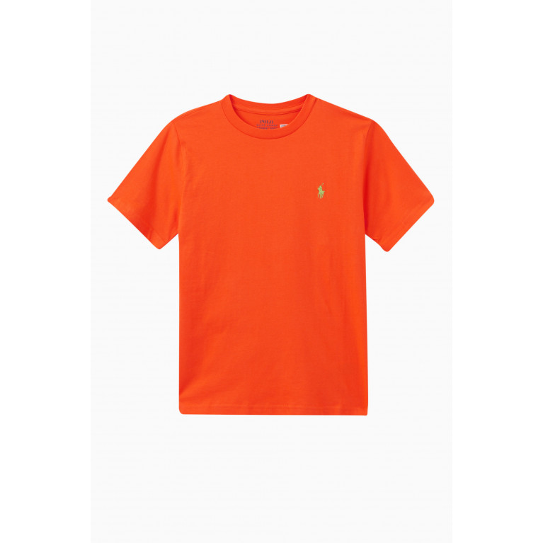 Polo Ralph Lauren - Logo Embroidery T-shirt in Cotton