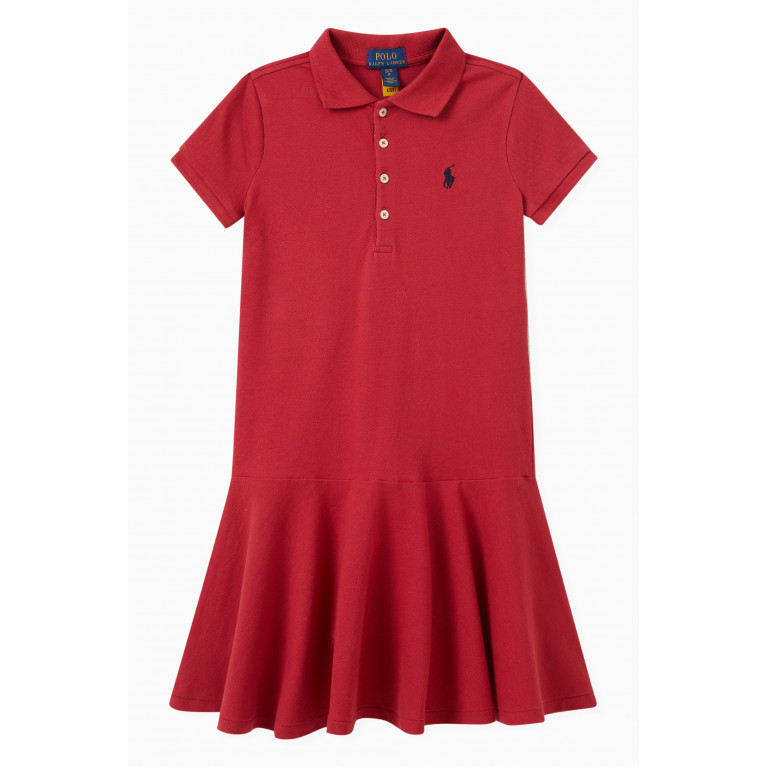 Polo Ralph Lauren - Logo Embroidered Polo Dress in Cotton