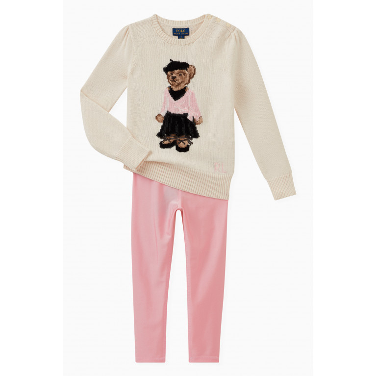 Polo Ralph Lauren - Polo Bear Sweater in Cotton Blend Knit