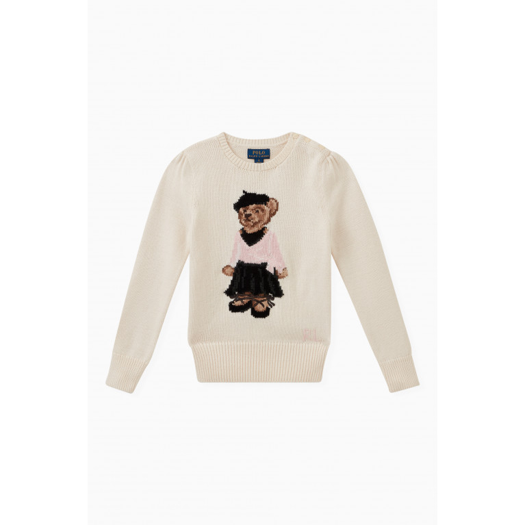 Polo Ralph Lauren - Polo Bear Sweater in Cotton Blend Knit