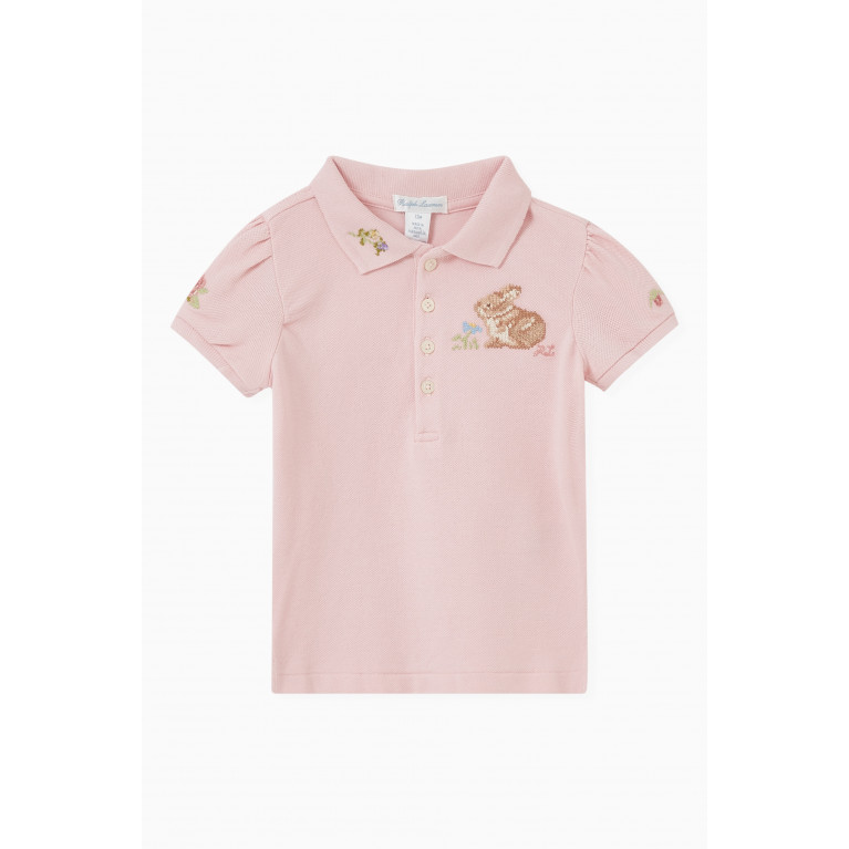 Polo Ralph Lauren - Embroidered Bunny Polo in Cotton