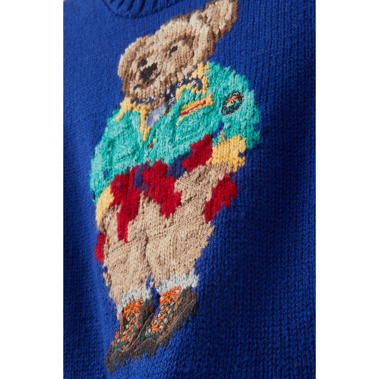 Polo Ralph Lauren - Knitted Polo Bear Sweater in Cotton Wool