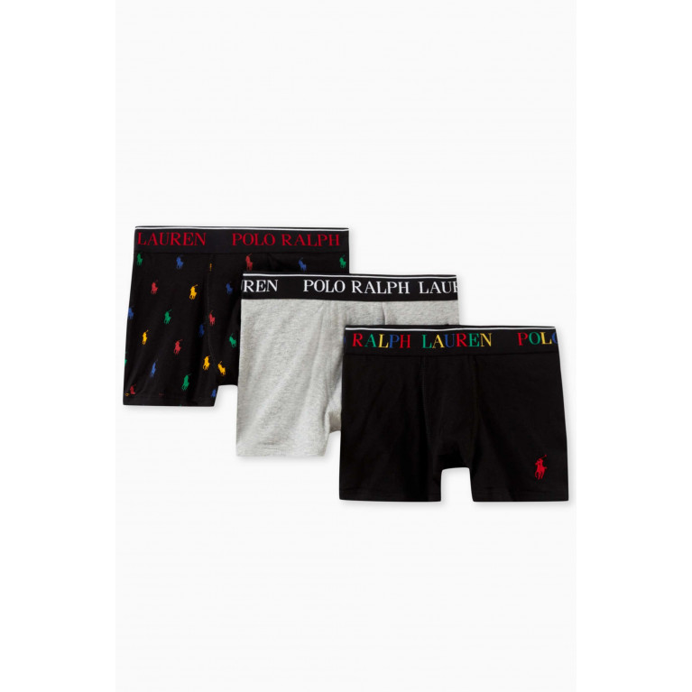 Polo Ralph Lauren - Logo Boxer Briefs in Stretch Cotton, Set of 3 Multicolour