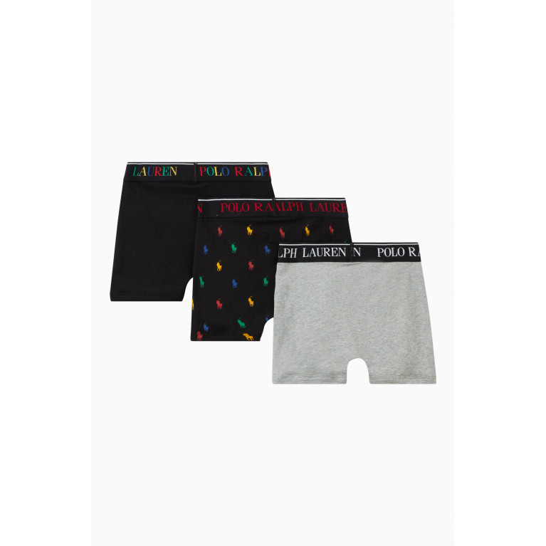 Polo Ralph Lauren - Logo Boxer Briefs in Cotton Stretch, Set of 3 Multicolour