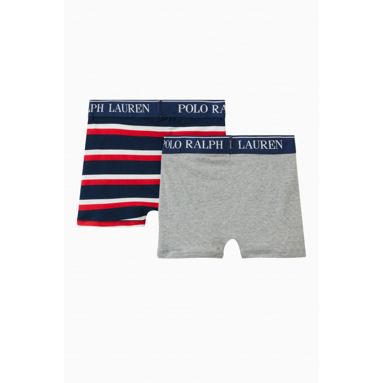 Polo Ralph Lauren - Logo Boxer Briefs in Cotton Stretch, Set of 2 Multicolour