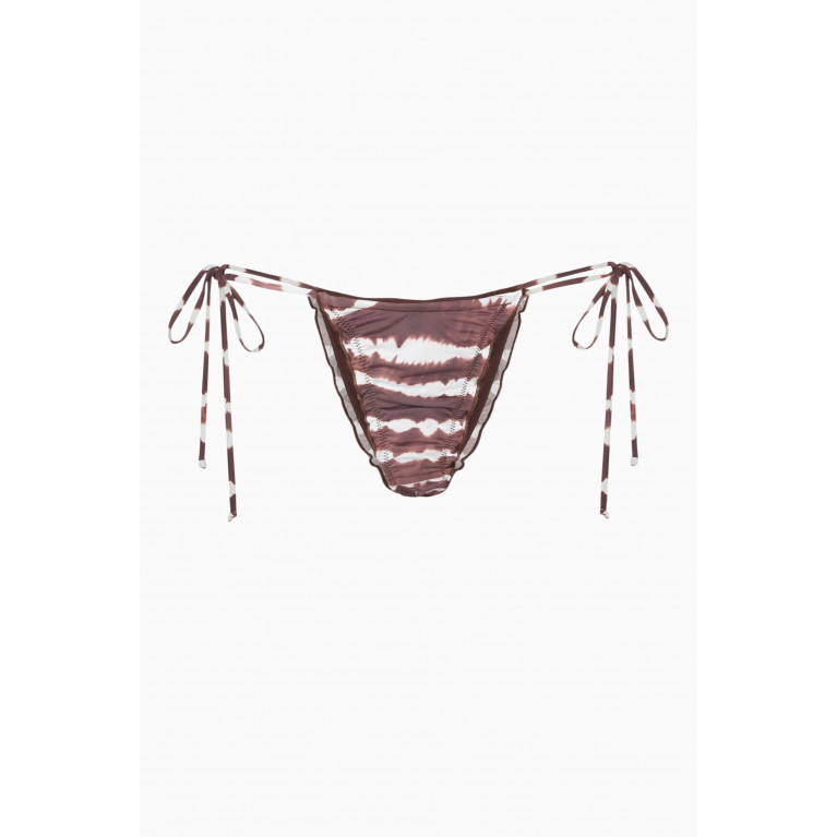 Frankies Bikinis - Tidal Skimpy String Bikini Briefs Multicolour