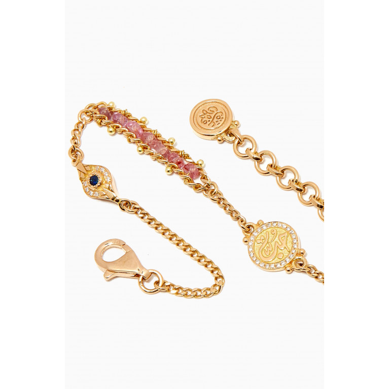 Azza Fahmy - Love Sapphire Bracelet in 18kt Gold