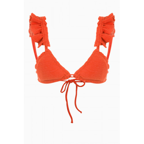 Clube Bossa - Laven Bikini Bra in Stretch Nylon Orange