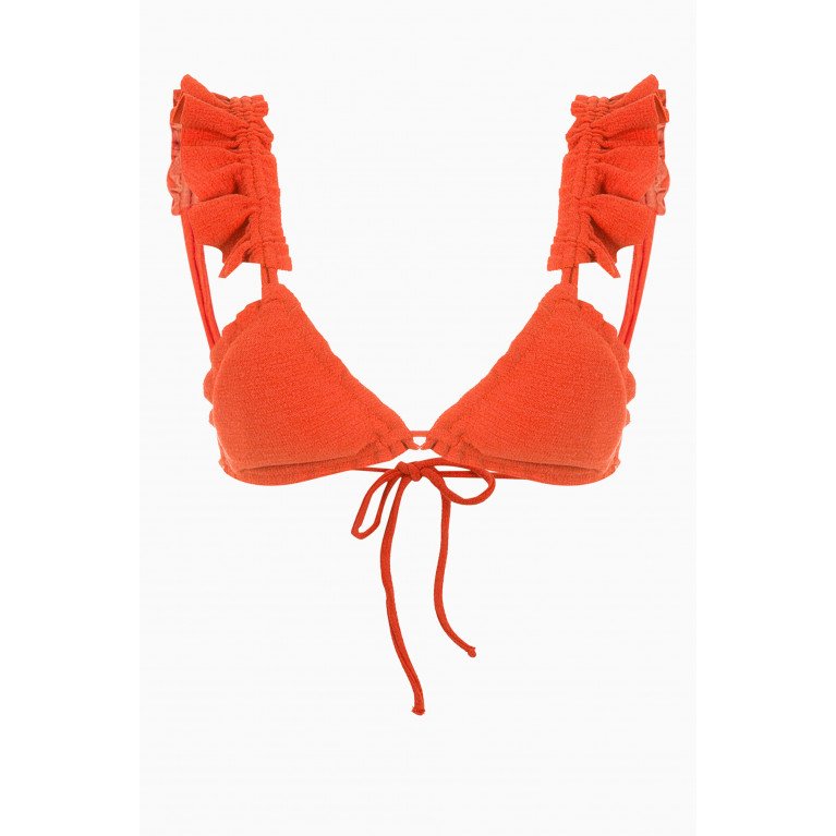 Clube Bossa - Laven Bikini Bra in Stretch Nylon Orange