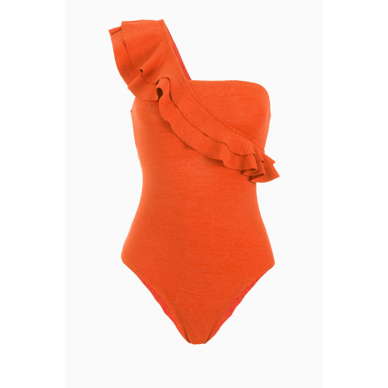 Clube Bossa - Siola One-piece Swimsuit in Stretch Nylon Orange