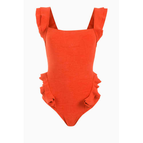 Clube Bossa - Barbette One-piece Swimsuit in Stretch Nylon Orange