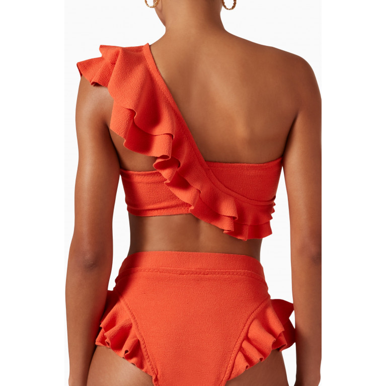 Clube Bossa - Malgosia Bikini Top in Stretch Nylon Orange