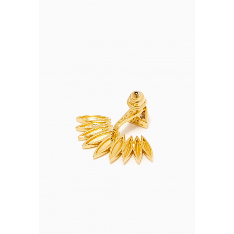 MER"S - Ritual Single Jacket Earring in 24kt Gold-plated Sterling Silver