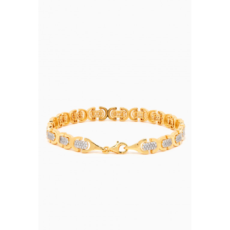 MER"S - Intimate CZ Bracelet in 24kt Gold-plated Sterling Silver