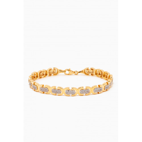 MER"S - Intimate CZ Bracelet in 24kt Gold-plated Sterling Silver