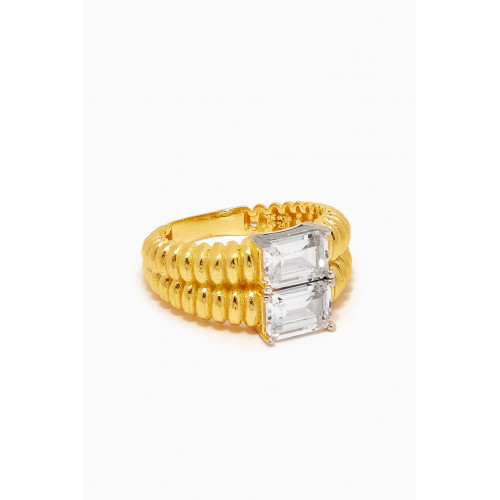 MER"S - Love & Beauty Ring in 24kt Gold-plated Sterling Silver