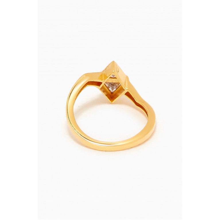 MER"S - Divine Essence Ring in 24kt Gold-plated Sterling Silver