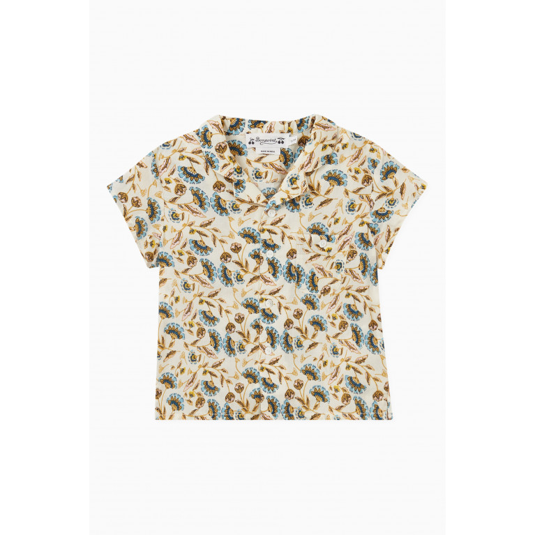 Bonpoint - Floral Print Shirt in Cotton