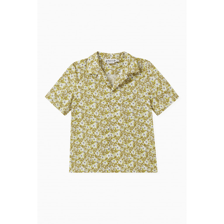Bonpoint - Steve Liberty Print Shirt in Cotton Poplin
