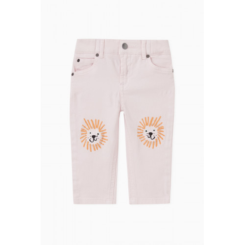 Stella McCartney - Embroidered Knee-patch Slim-fit Jeans