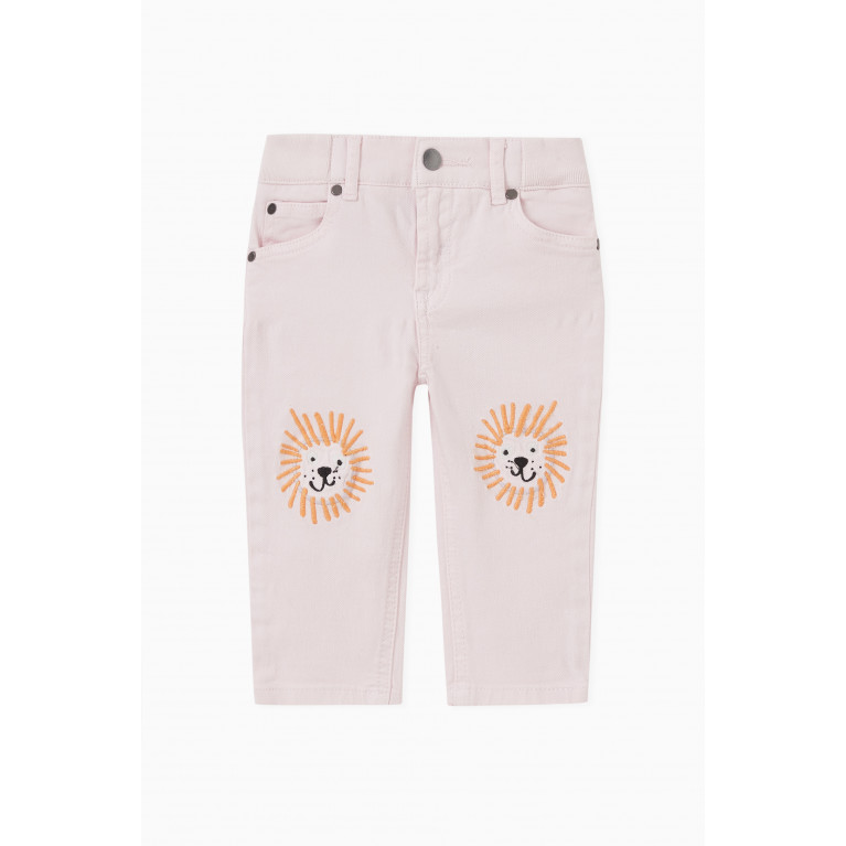 Stella McCartney - Embroidered Knee-patch Slim-fit Jeans