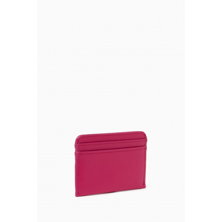 Chloé - Logo Sense Card Holder in Shiny Calfskin Pink