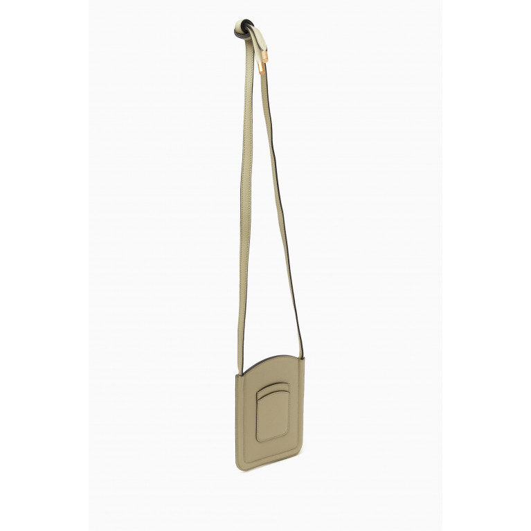 Chloé - Marcie Phone Pouch in Leather Green