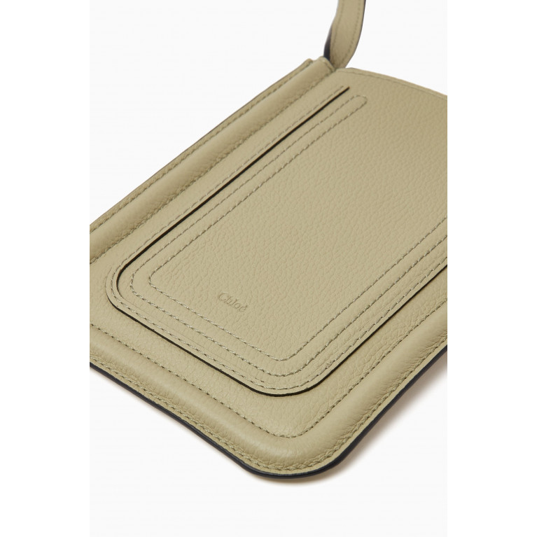 Chloé - Marcie Phone Pouch in Leather Green
