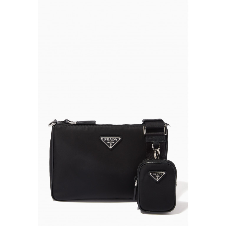 Prada - Shoulder Bag in Nylon & Saffiano Leather
