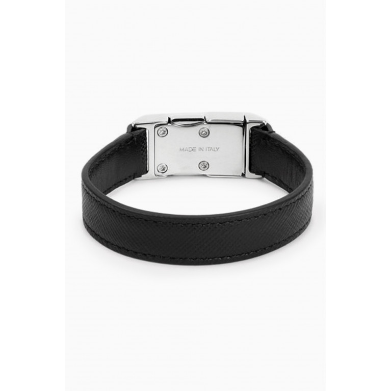 Prada - Logo Buckle Bracelet in Saffiano Leather