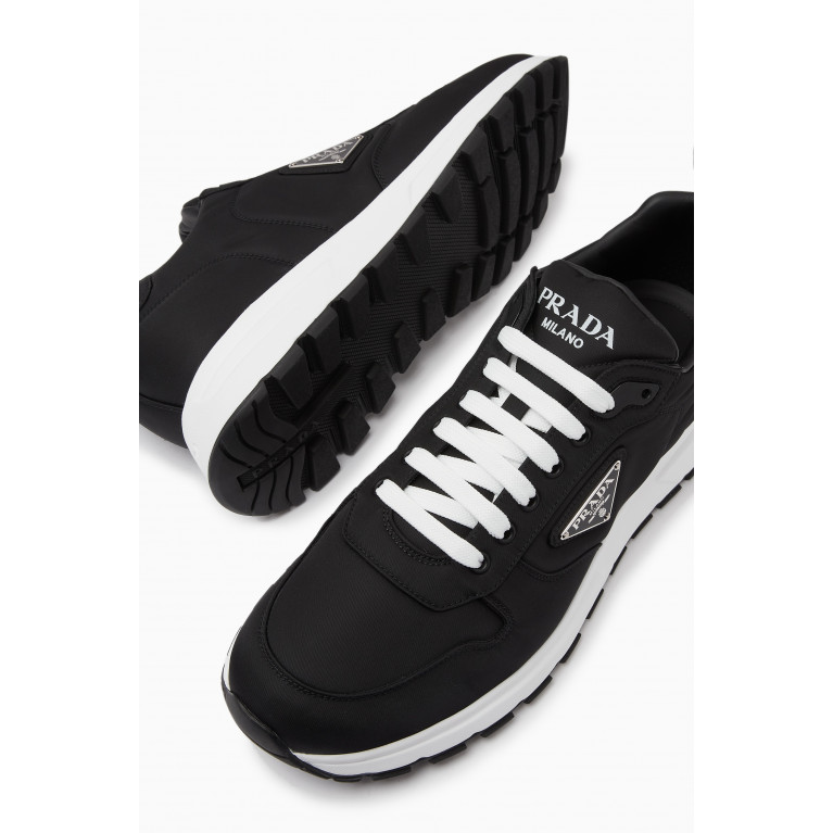 Prada - PRAX Sneakers in Nylon Gabardine Black