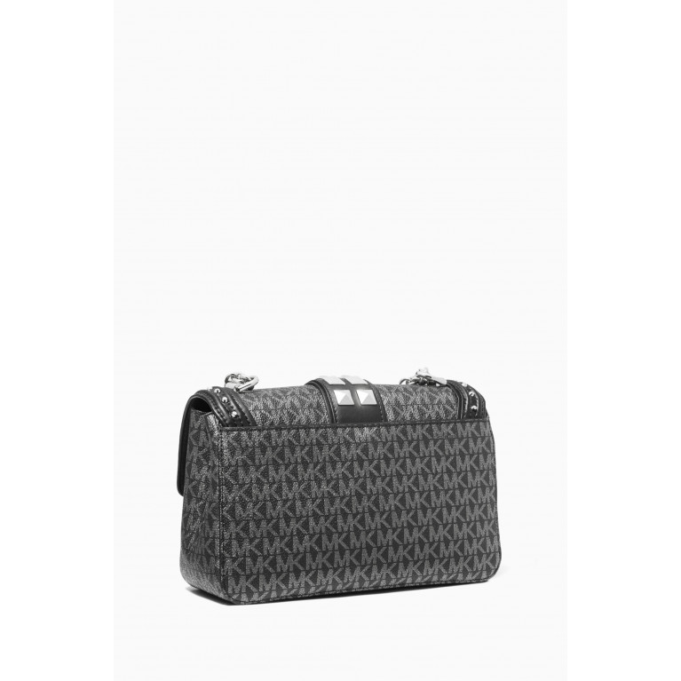 MICHAEL KORS - Soho Large Studded Crossbody Bag in Leather & Canvas