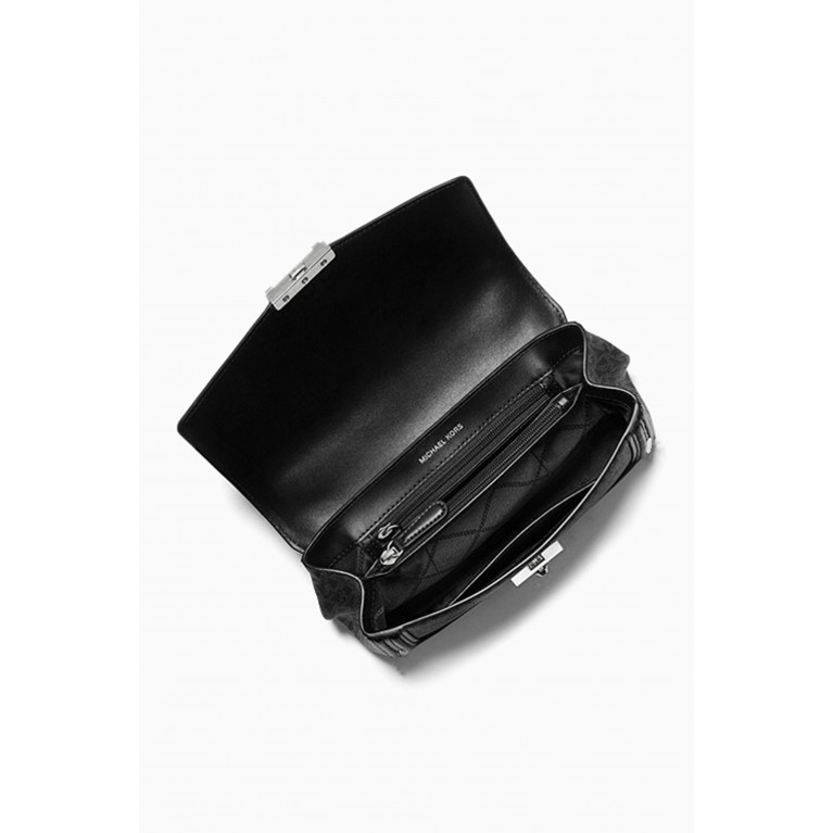 MICHAEL KORS - Soho Large Studded Crossbody Bag in Leather & Canvas