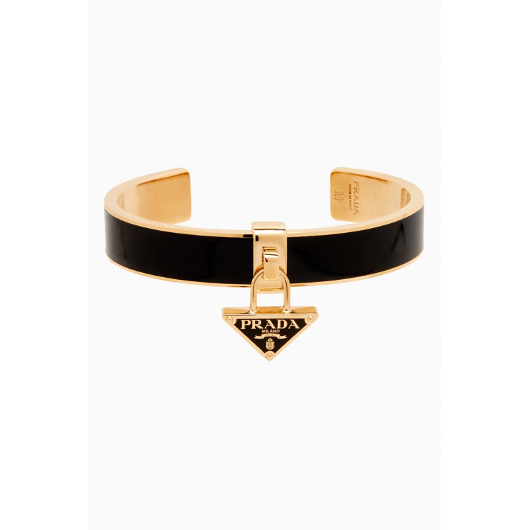 Prada - Logo Enamelled Brass Bracelet