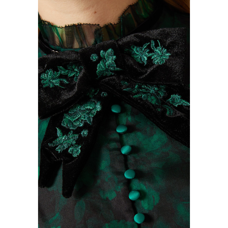 Alice + Olivia - Coletta Printed Maxi Dress in Viscose-blend