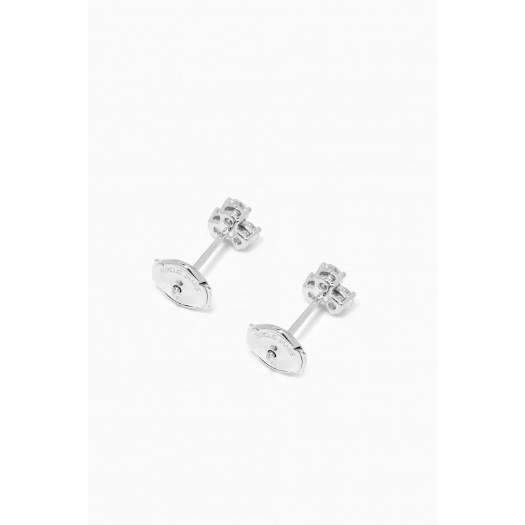 Fergus James - Cluster Diamond Earrings in 18kt White Gold