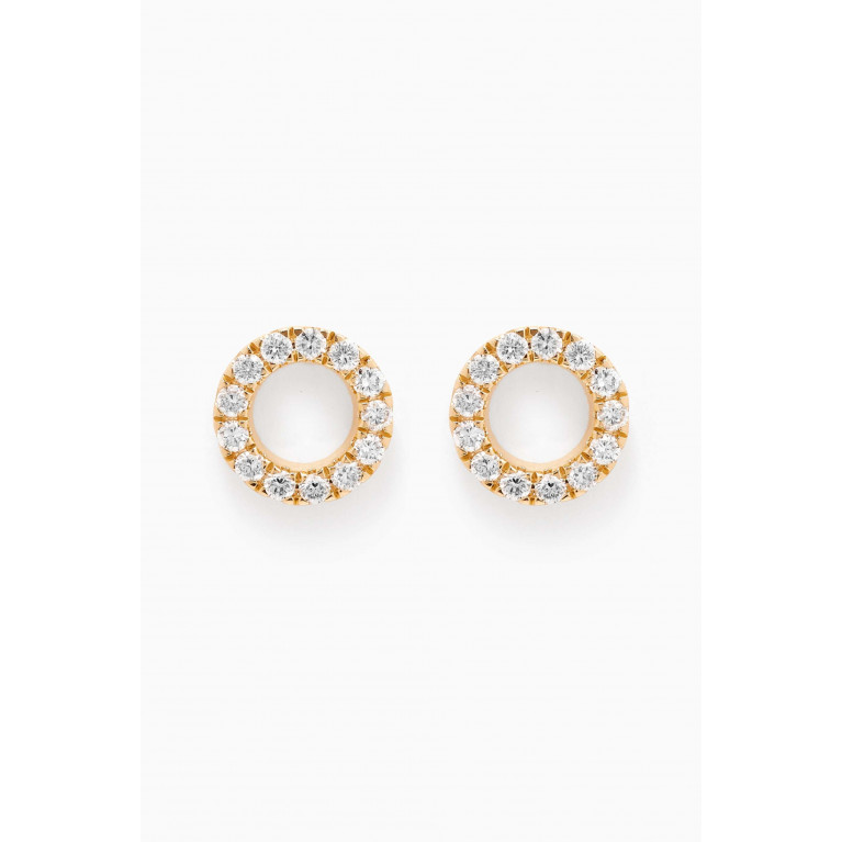 Fergus James - Circles Diamond Earrings in 18kt Gold