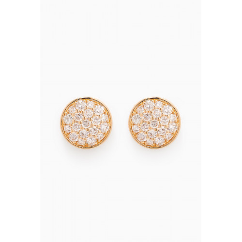 Fergus James - Disc Diamond Earrings in 18kt Gold