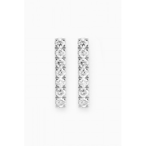 Fergus James - Bar Diamond Earrings in 18kt White Gold
