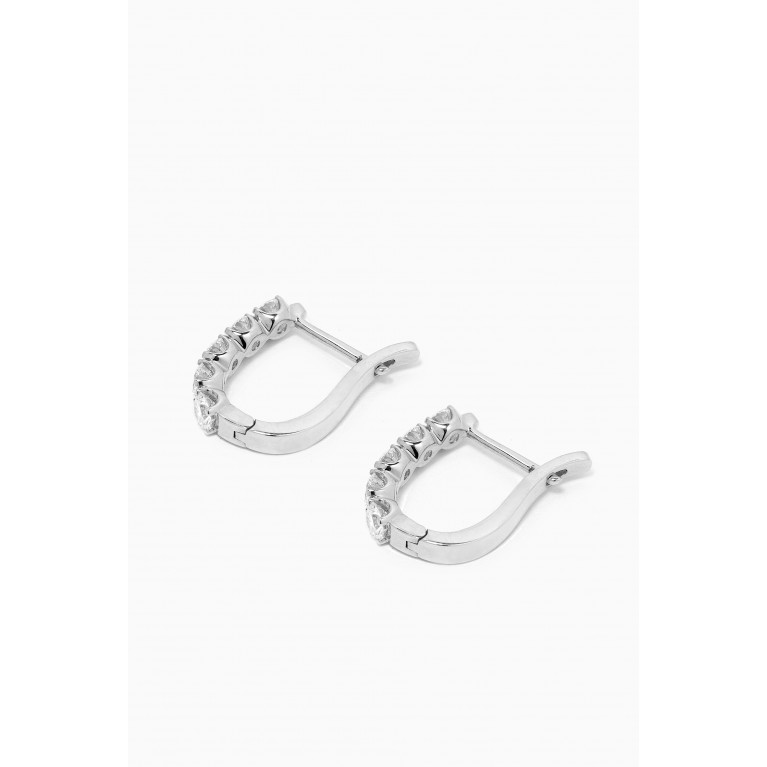 Fergus James - Cascade Diamond Earrings in 18kt White Gold