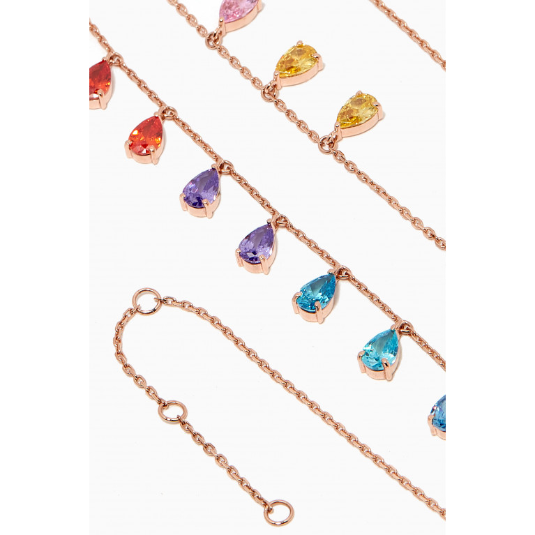 Arkay - Rainbow Rock Pear-cut Necklace in 18kt Gold